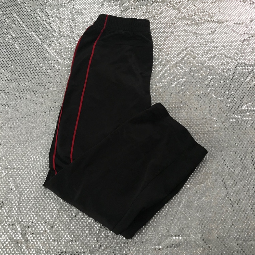 Black and Red Sketchers Pants